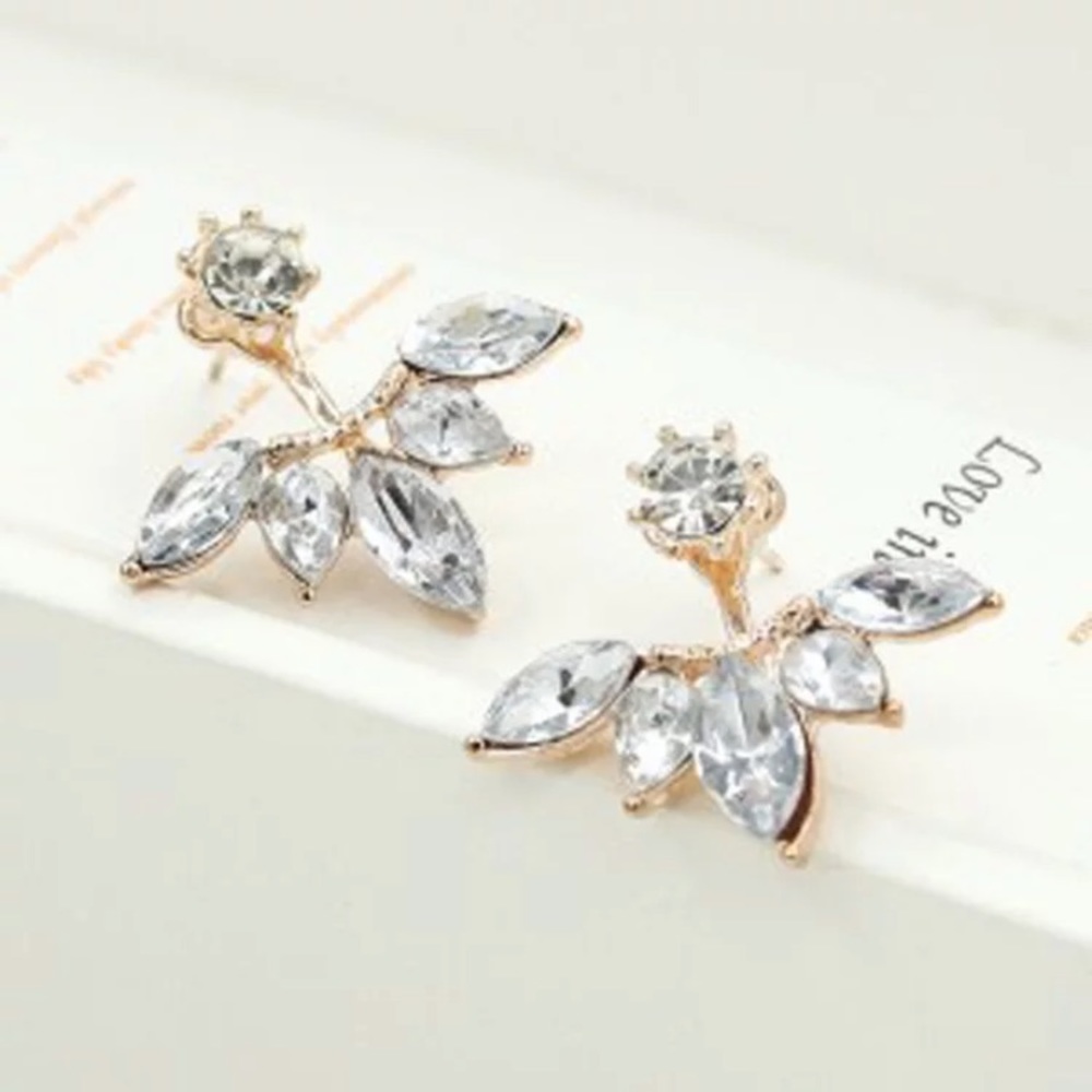 New Crystal Earrings Statement Jewelry - Picture 2 of 3